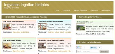 Ingyenes ingatlan hirdet�si weboldalunk